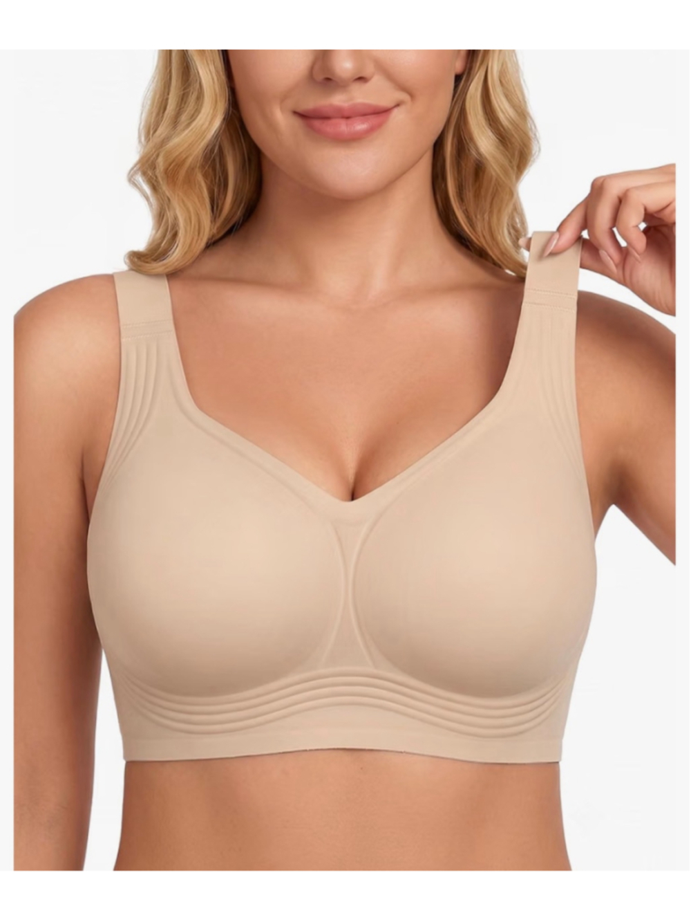 NEW PoseFree Jelly Bras Wireless No Underwire Full Coverage Support 4X